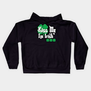 Kiss Me I'm Irish Kids Hoodie